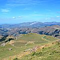 Vue sur le Pays Basque intérieur depuis Iraty...