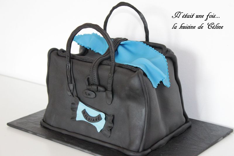 Gateau Sac A Main Gateau 3 D Pate A Sucre Il Etait Une Fois La Kuisine De Celine