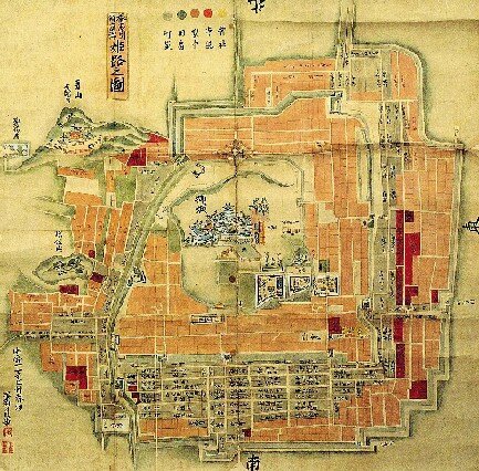 Oldmap-Himeji-castle