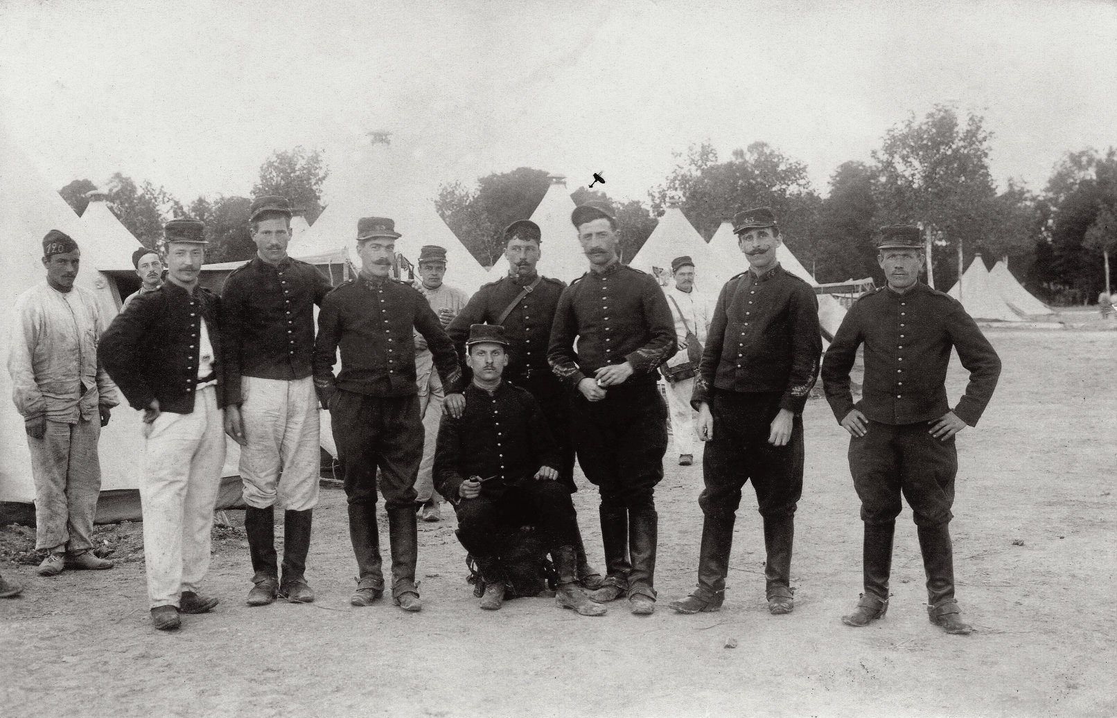 Hommes du 43e RAC Camp de Châlons vers 1912-1914 Lucien André Dérain