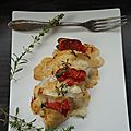 Blancs de volaille farcis à la tomate et au chèvre