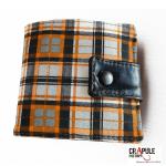 portefeuille homme gaspard carreaux orange 6100 6001