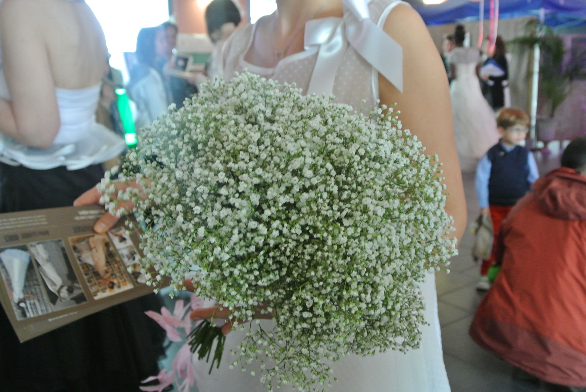 bouquet de mariée avec gypsophile - Photo de créations florales pour votre  mariage - comme une fleur