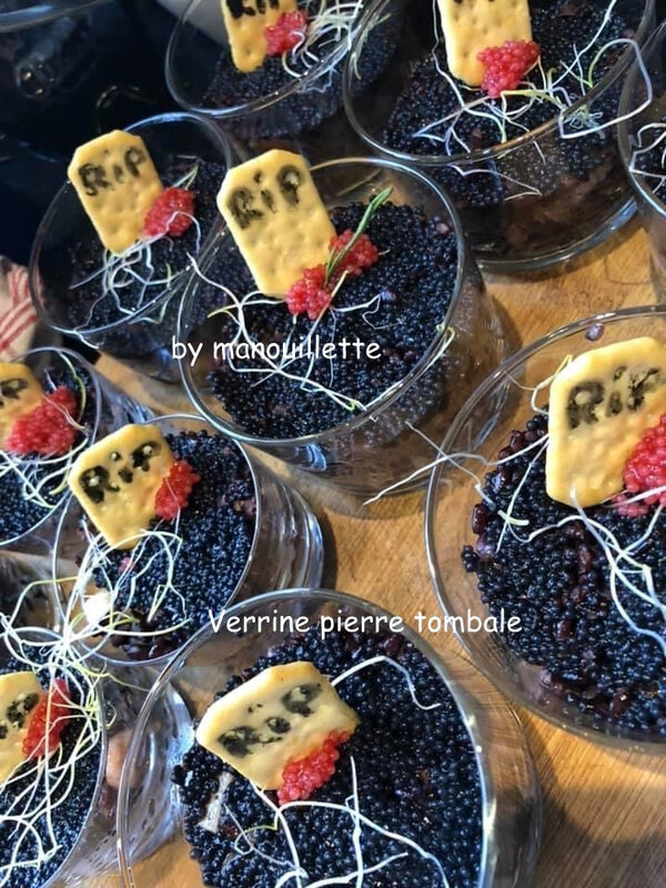 Recette bio : Verrines bio d'Halloween à la mangue et cookies au chocolat