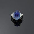 Ceylon sapphire and diamond ring
