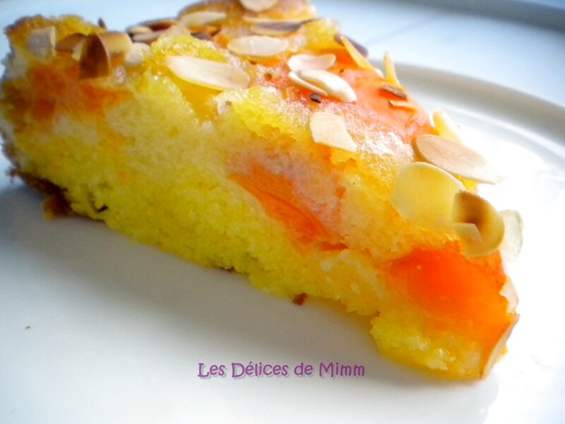 Gâteau moelleux aux abricots et amandes 5