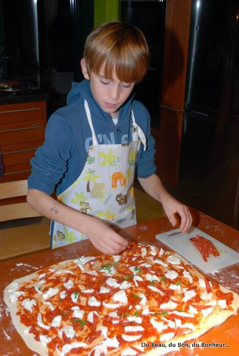 Recette pizza au poulpe : Recette de poisson pour enfants