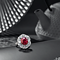 A ruby and diamond ring