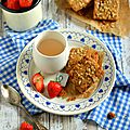 Scones {fraises & flocons de sarrasin} #vegan