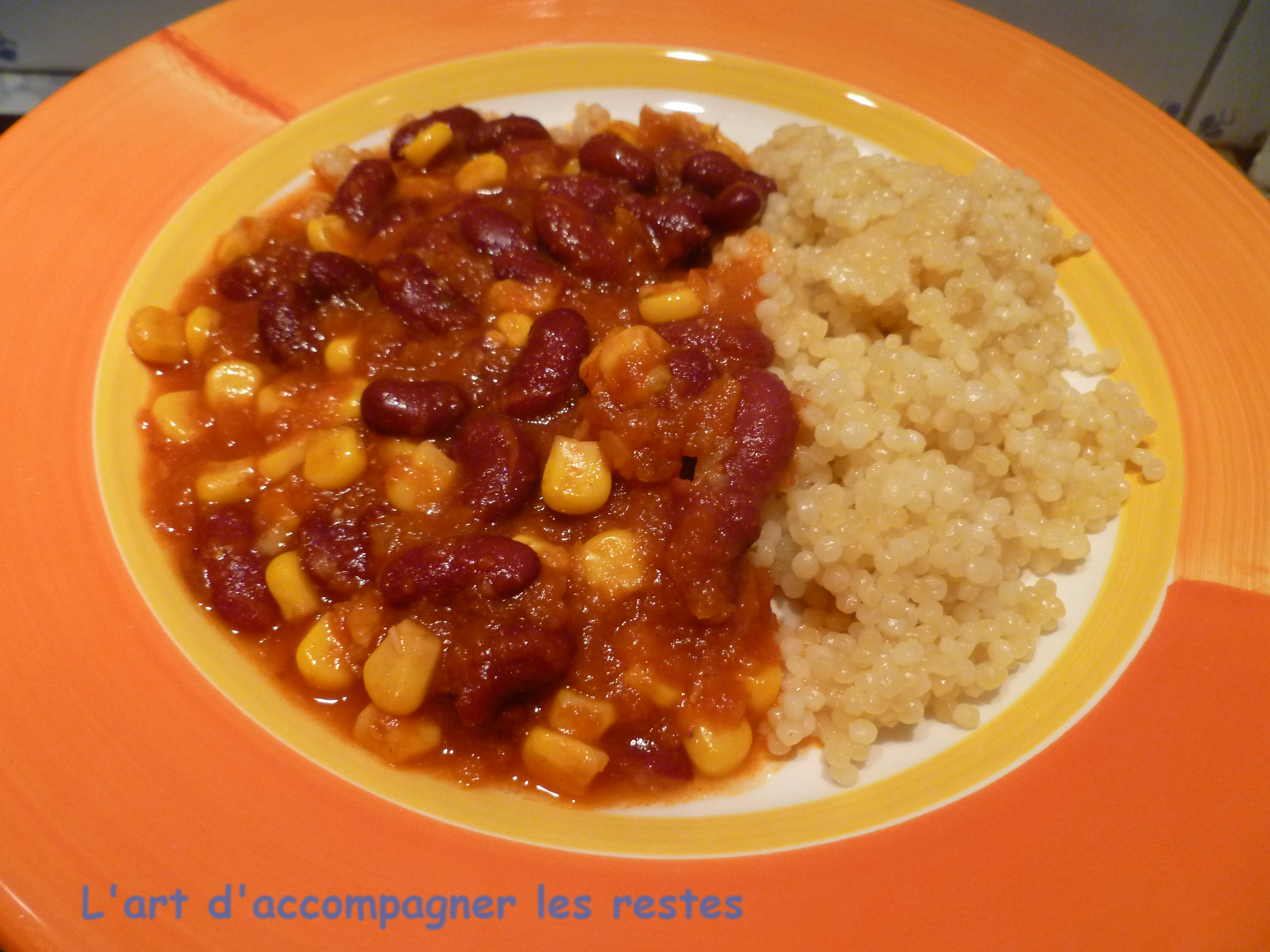 Chili De Haricots Rouges Et Couscous En Perles L Art D Accompagner Les Restes