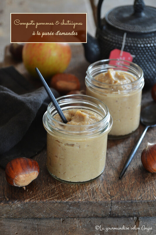 compote pomme chataigne amande vegan sans gluten (1)