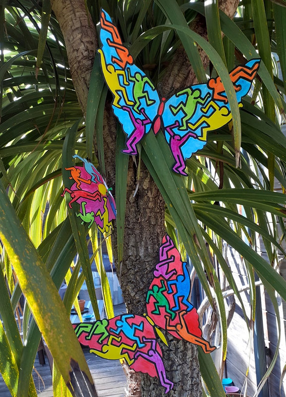 428-Fleurs Printemps-Papillon Keith Haring (49)