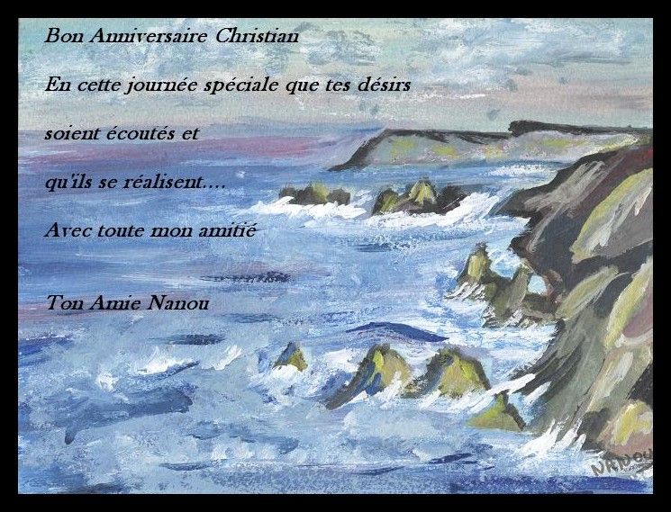 Anniversaire Christian Le Monde De Nanou