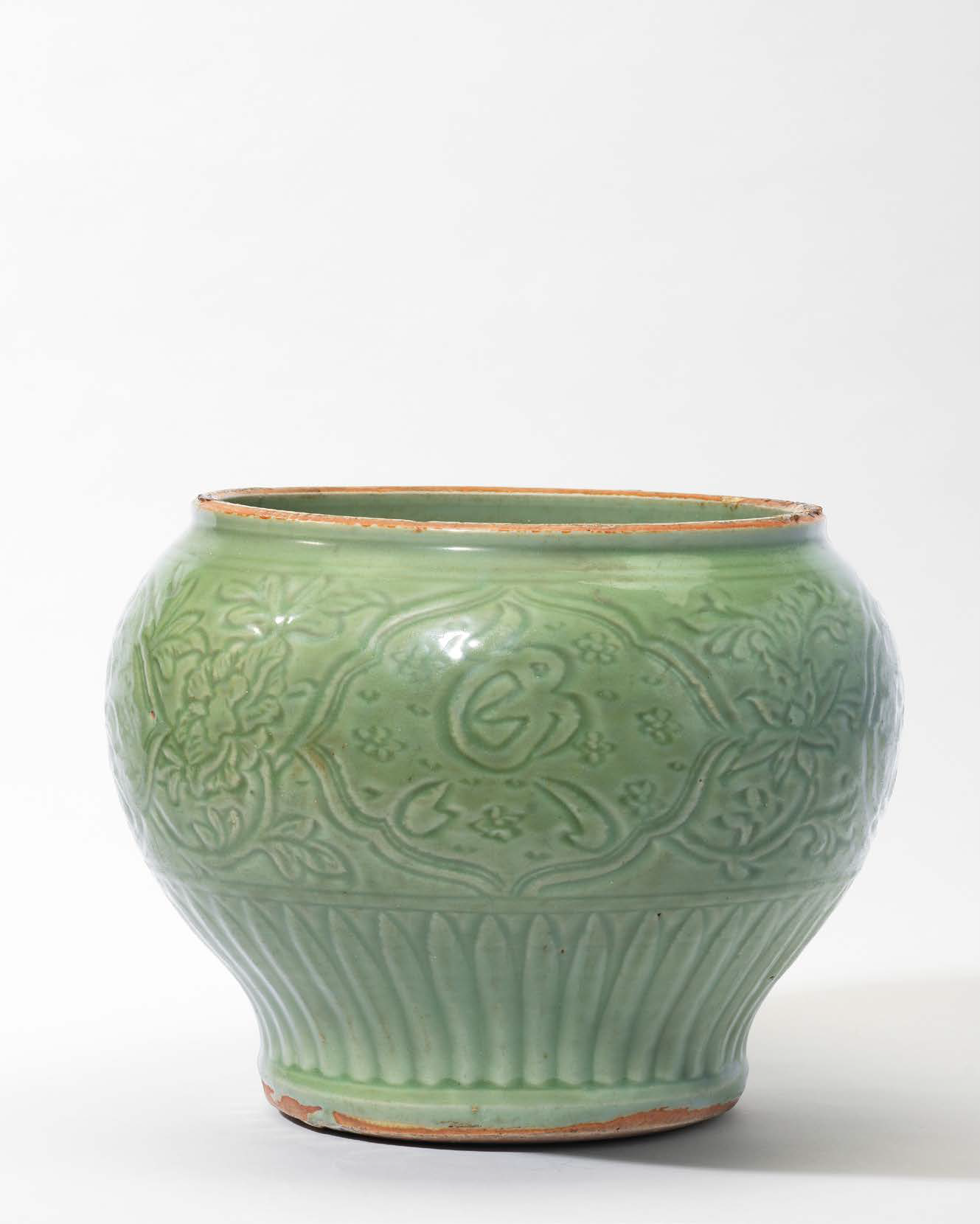 A Longquan celadon incised ‘Characters’ jar, Yuan-early Ming dynasty, 14th century