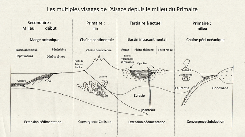 dessin une histoire géologique fin