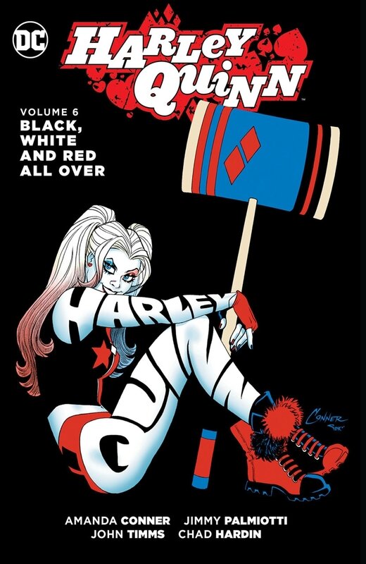 new 52 harley quinn vol 6 black white and red all over TP