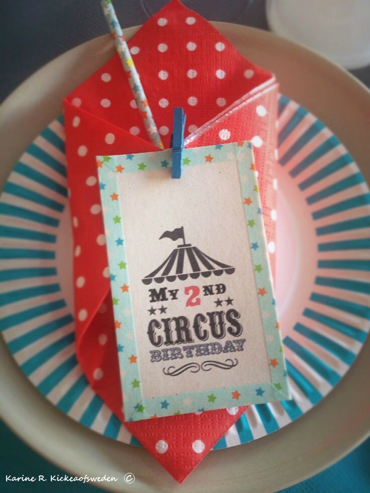 Thème cirque : soirée anniversaire circus - vaisselle et décoration Déco de  Fêtes