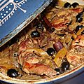 Tajine de lapin aux olives et citrons confits