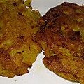 Latkès ou beignets de pommes de terre râpées