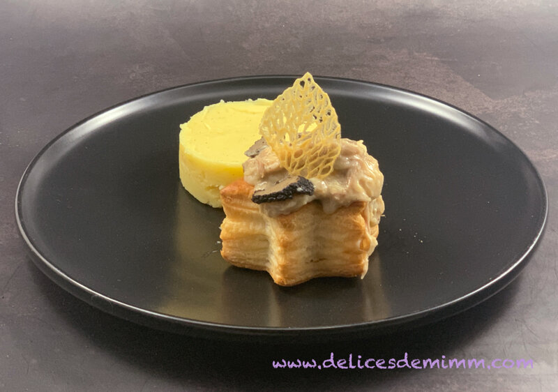 Vol au vent de pintadeau aux champignons des bois et à la truffe 5