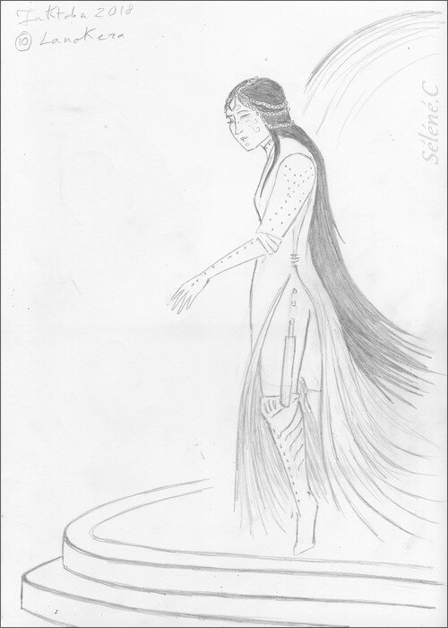 Lanokera Novaner - croquis effectué durant l'inktober 2018