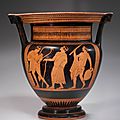 Attic red-figure column krater by the agrigento painter, ca. 460-450 bc