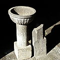 bénitier, église de Queuille