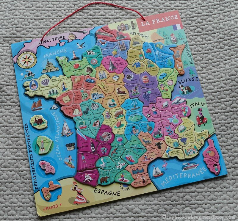 puzzle carte de france janod