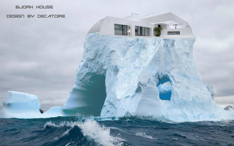 bjork house iceberg concept design by olivier decatoire i design a house project for BJORK may