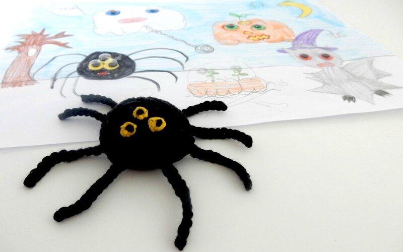 araignée d'après un dessin de Léonore - Anisbee