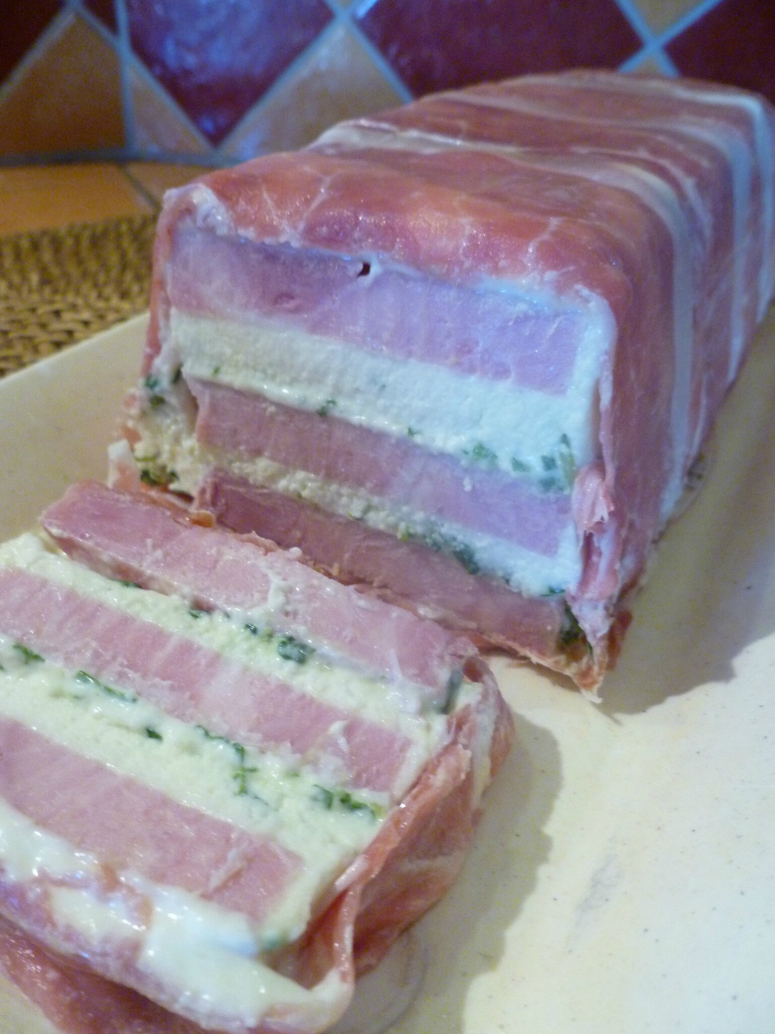 Terrine de jambon à la mozzarella L 'telier de Stell