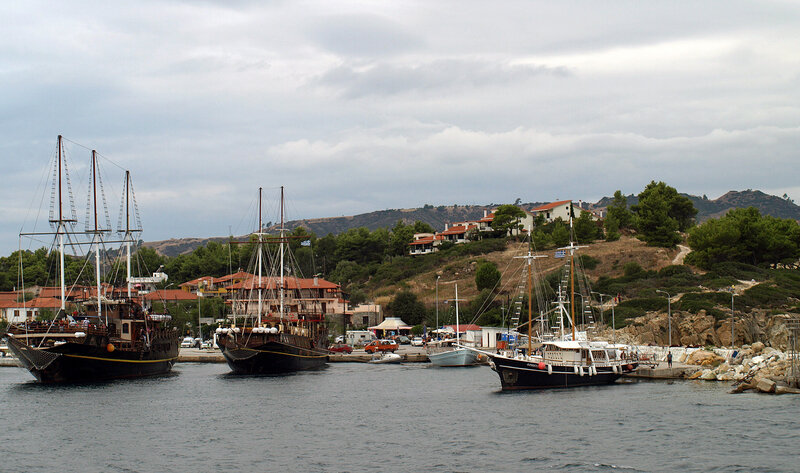 Ormos Panagias harbour of Ag