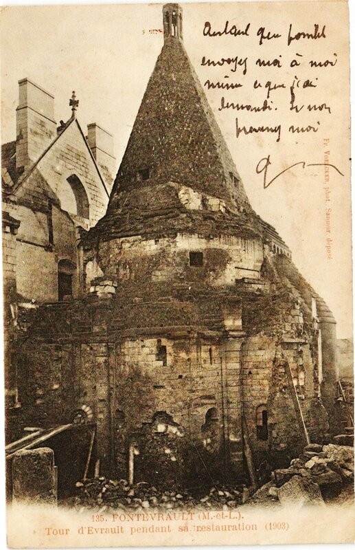 restauration de la tour d'évrault Fontevraud L' Abbaye (1)
