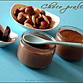 Petits pots de crème choco praliné (thermomix ou pas)