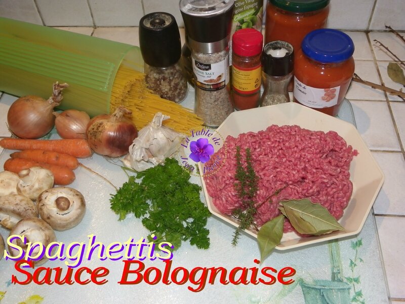 spaghettis à la sauce bolognaise La table de Jean Pierre