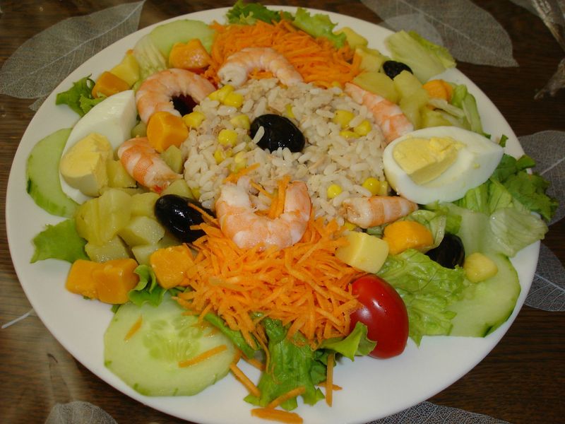 SALADE COMPOSEE ESTIVALE DE RACHIDA - AUX GOURMANDISES DE STEPH