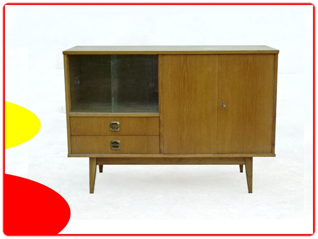 Buffet vitré vintage 1960