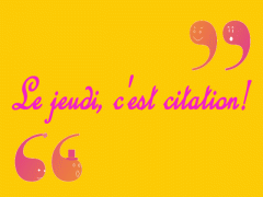 Le Jeudi C Est Citation Avec Chiffonnette Soene Aux Mots Passant