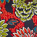 Meandering Chrysanthemums pistache