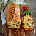 Cake provençal {aux olives, tomates séchées & tofu} #vegan