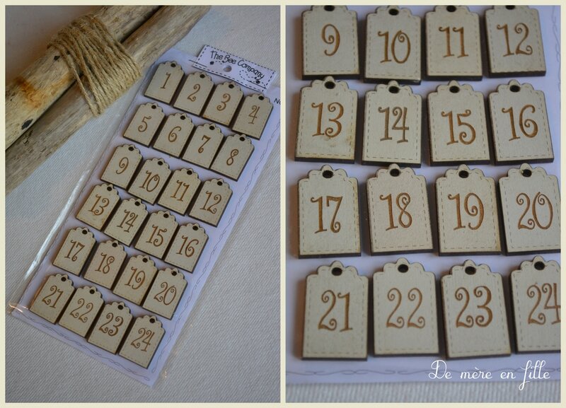 calendrier de l'avent ivoire NO7