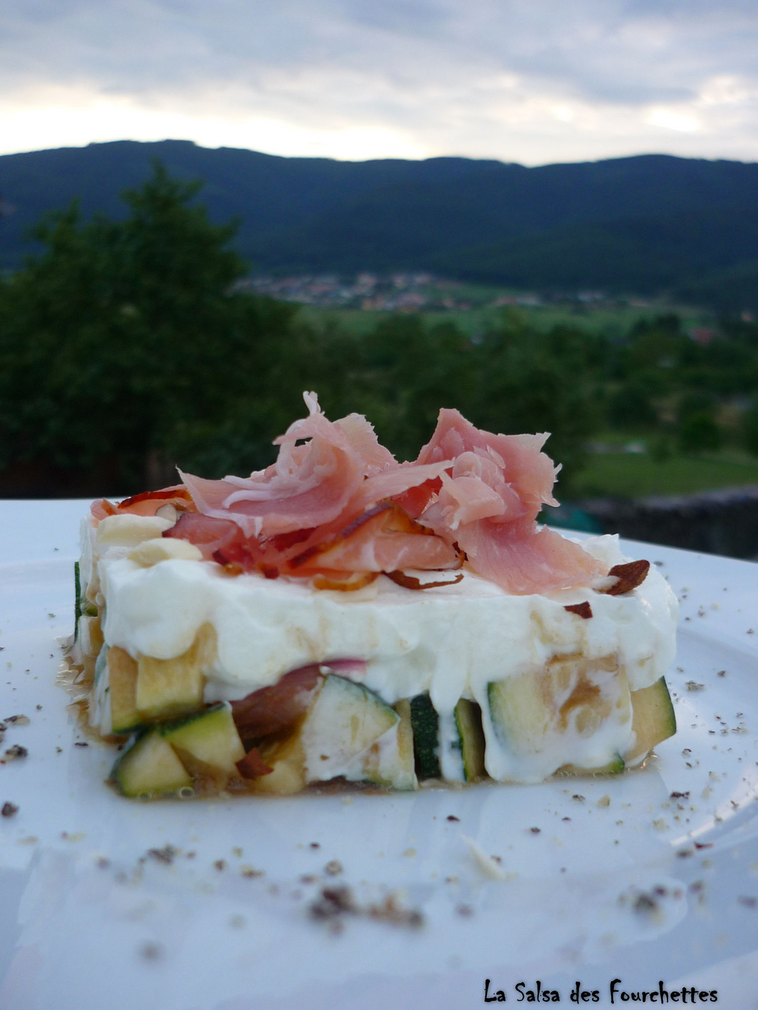 TERRINE Courgettes Chèvre Jambon cru LA SALSA DES FOURCHETTES