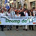Lena Louarn et d'autres militants bretons