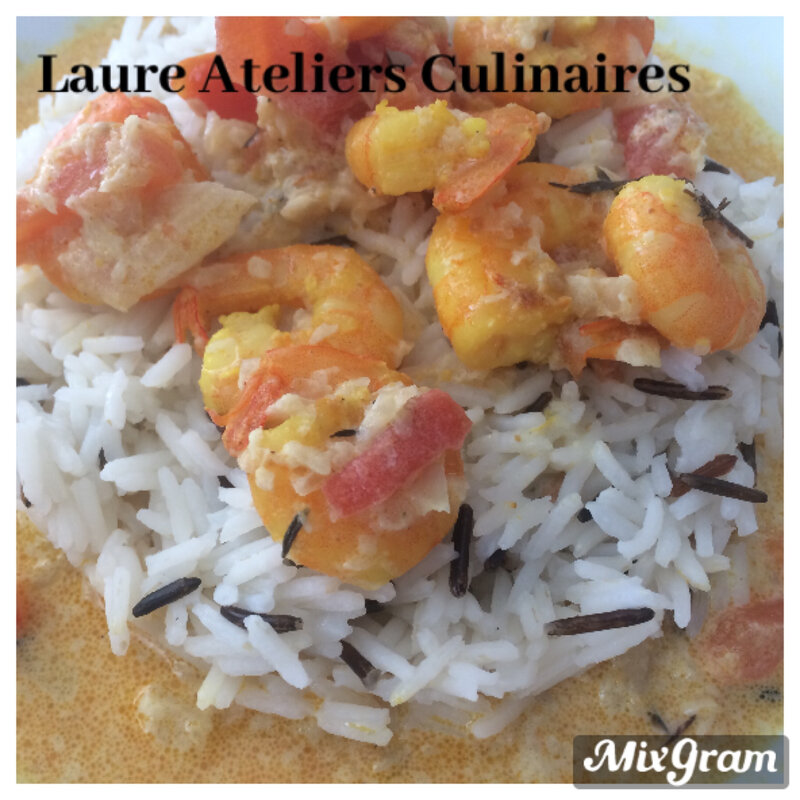 Crevettes curry coco de Cyril Lignac ** - Cuisine en famille