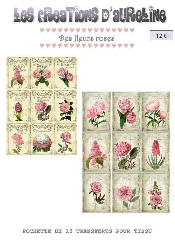 des fleurs roses