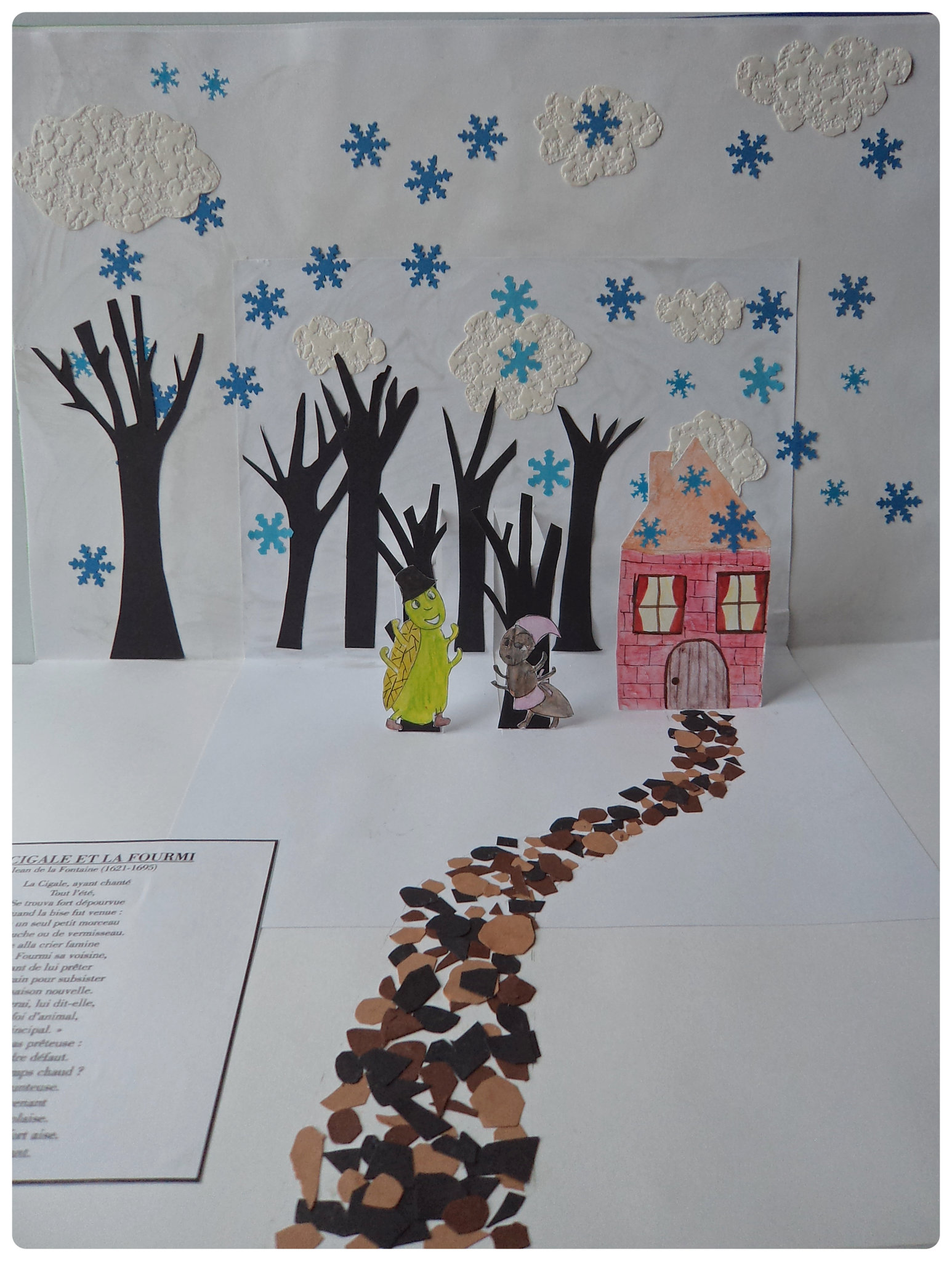 La Cigale Et La Fourmi Texte Simplifié Les fables de La Fontaine en Pop-Up - Cam & Drey bricolent...