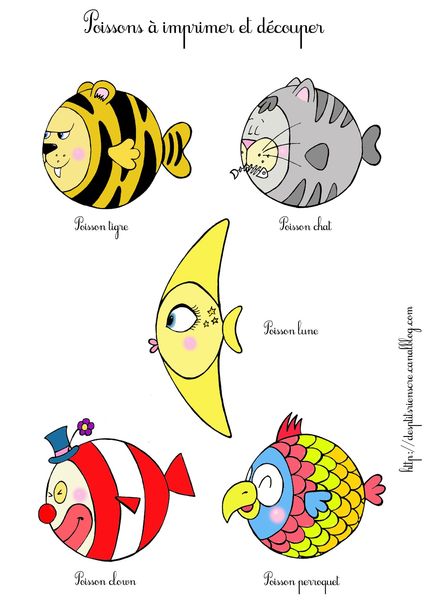 Poisson d'avril à imprimer