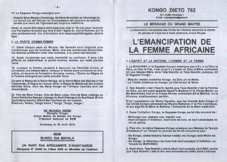 EMANCIPATION DE LA FEMME AFRICAINE 1