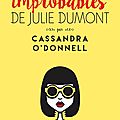 Les aventures improbables de julie dumont, par cassandra o'donnell