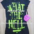 T-shirt exclusif Abbey Dawn WTH-signé par Avril Lavigne